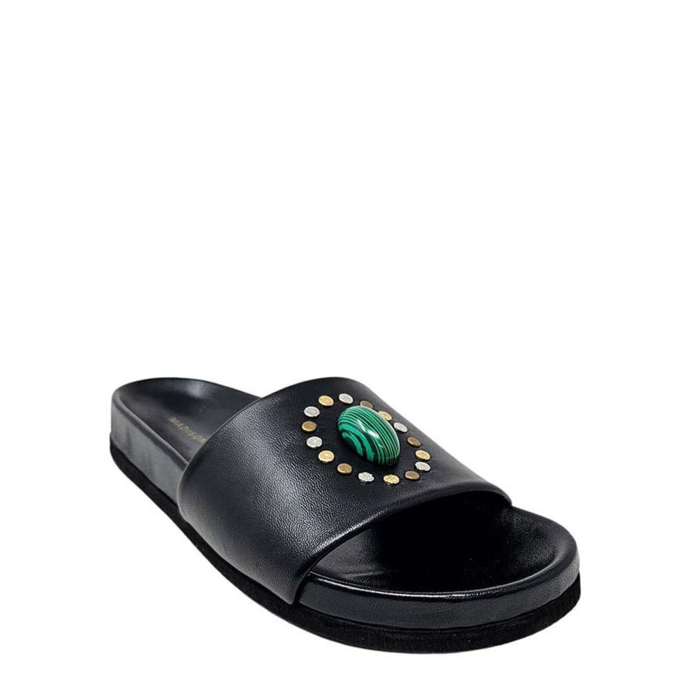 Madison Maison Athena Black Open Toe Sandal in Black Size 11(41) NWT MSRP: $495